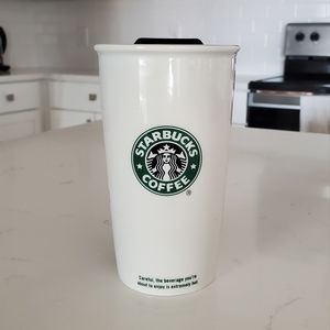 STARBUCKS CERAMIC TUMBLER COFFEE MUG, ORIGINAL LOGO